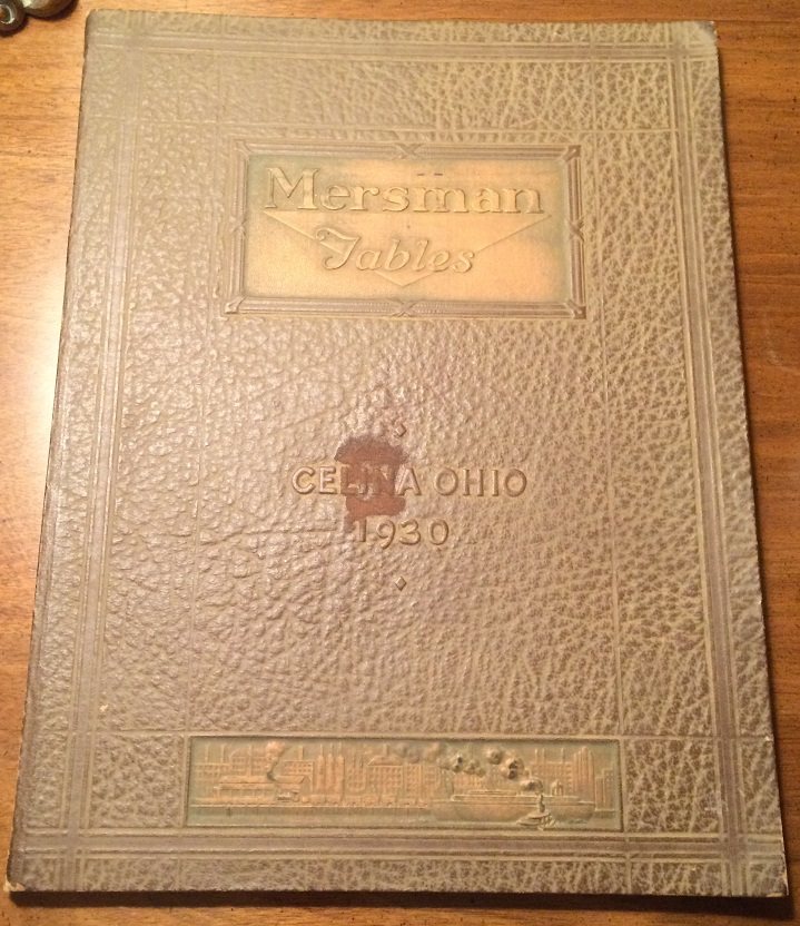 Mersman 1930 Catalog Cover