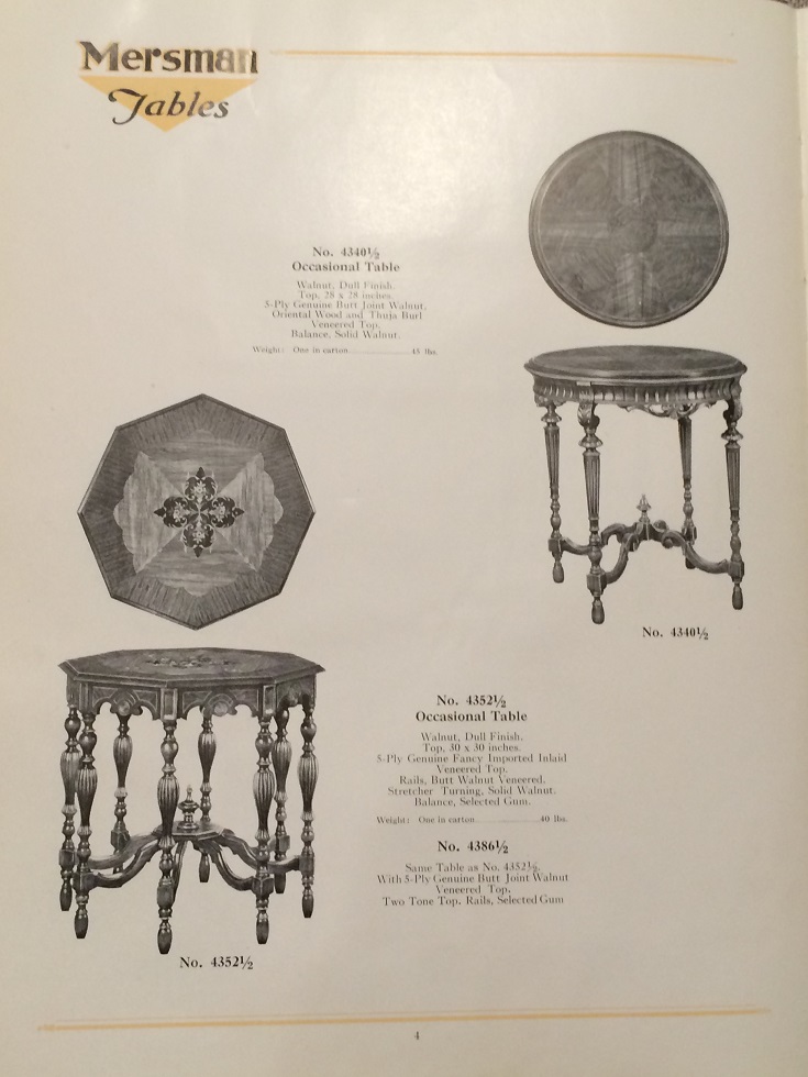 Mersman Furniture 1933 Gallery